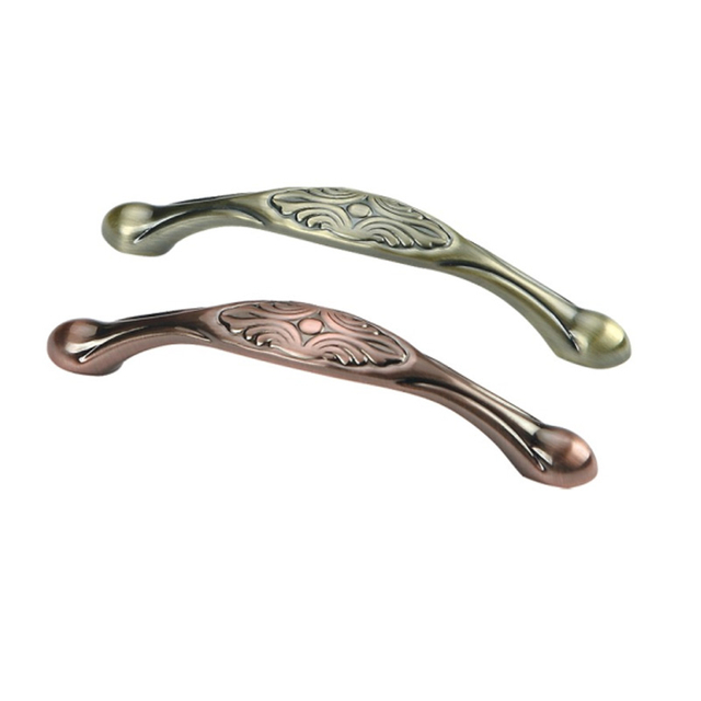 European Style Art Deco Antique Copper Pull Handle for Cupboard Drawer