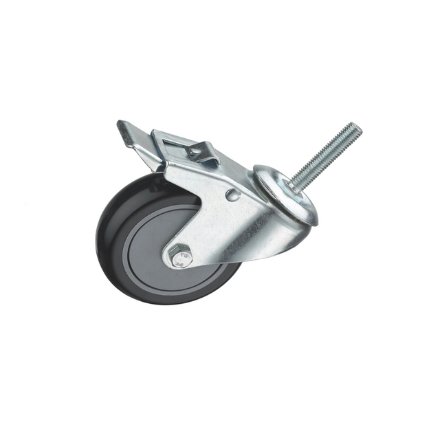 Furntiure Hardware of Thread Stem Iron Caster for Cart