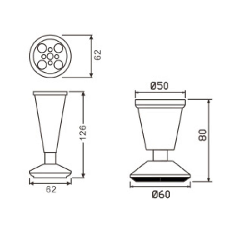 Multi-Specifications Modern Adjustable Cylindrical Leg for Sofa