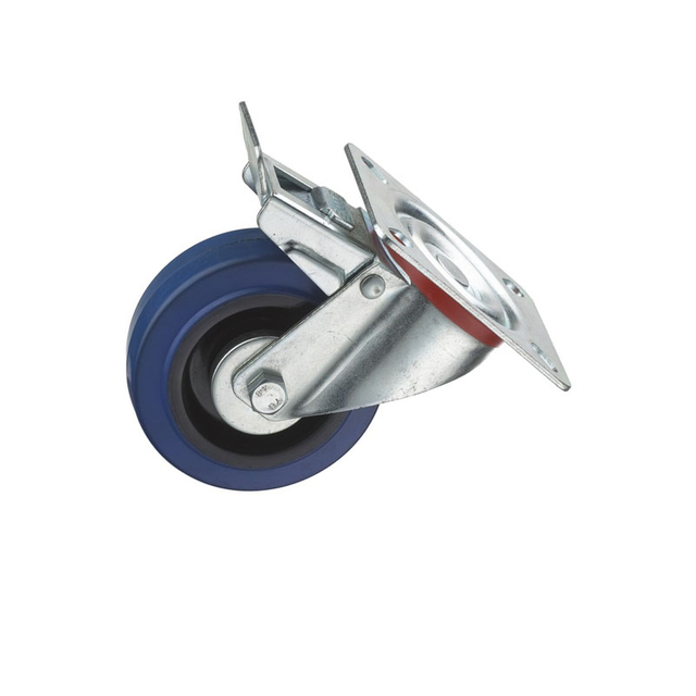 Blue Rubber Caster Wheel for Stock Cabinet