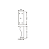 Metal Durable Chrome Plated Furniture Leg for Sofa