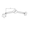 Lid Flap Stay Support for Kitchen Cabinet Door Cupboard 