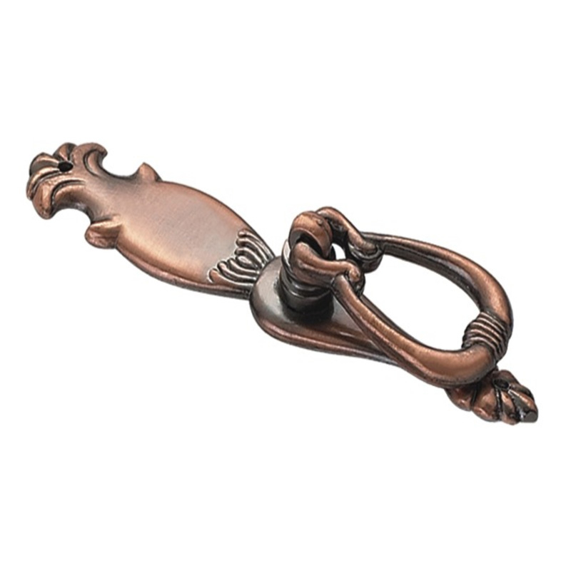 Furniture Hardware Vintage 105mm Zinc Alloy Antique Copper Handle Cabinet Handle Dresser Handle