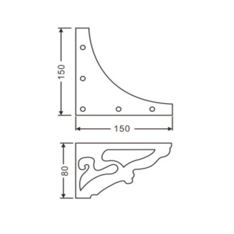 L shape furniture leg