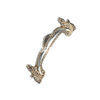 Zinc Alloy Dainty 64mm Sliver And Golden Arch Cupboard Drawer Handle