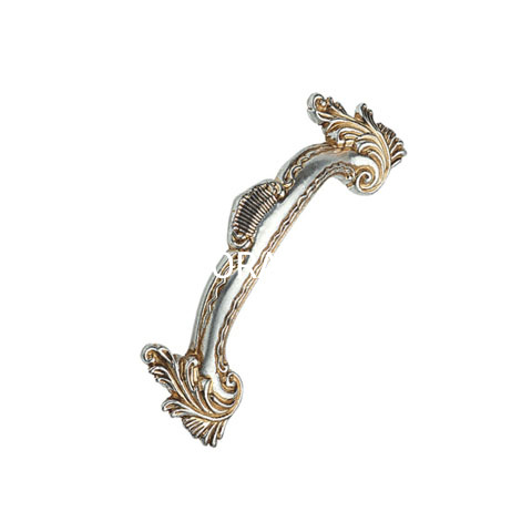 Zinc Alloy Dainty 64mm Sliver And Golden Arch Cupboard Drawer Handle