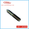 Metal Yellow Zinc Plated Hanger Bolt for Furniture