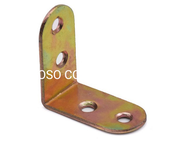 Factory Supply Steel Yellow Zinc Plated Corner Connector Furniture Fitting Bed Accessories