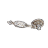European Style Zinc Alloy 70mm Classical Silver And Golden Handle Door Handle