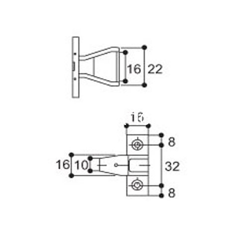 Factory Supply Plastic Hanging Fitting Furniture Accessories Board Fitting Cabinet Accessories