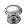 25mm 30mm 38mm Zinc Alloy Bright Chrome Plated Mushroom Knob Cabinet Drawer