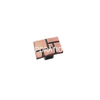 Zinc Alloy Antique Brass 96mm 128mm 160mm Square Handle Chest Handle