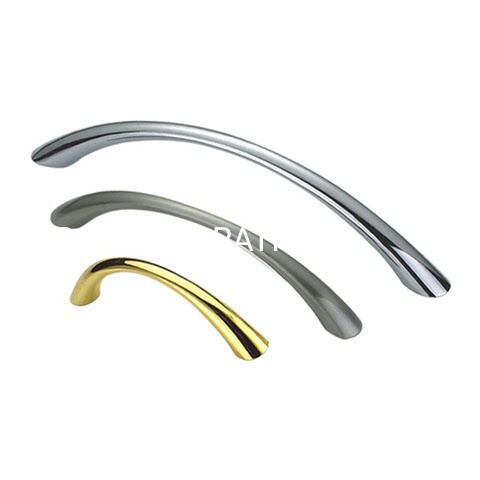 Brush and Bright Chrome Zinc Alloy 64mm Drawer Handle Kithchen Handle