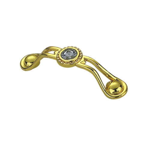 Top Sale Zinc Alloy 64mm 96mm Golden with Decoration Diamond Handle