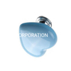 Hot Sale Heart Shape Zinc Alloy Ceramics Blue Children Handle Furniture Handle