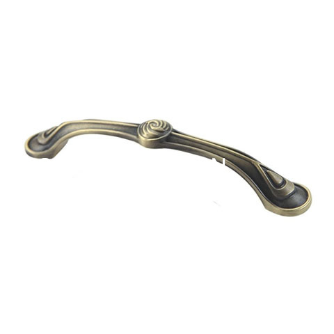 Factory Supply 128mm Crystal Antique Brass Arch Cabinet Handle Wardrobe Handle
