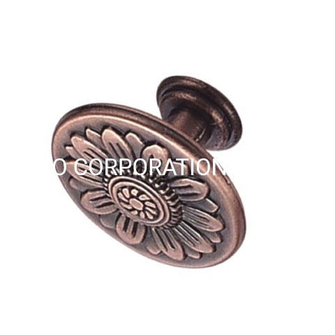 Factory Supply Zinc Alloy Antique Copper 32mm Drawer Knob Cabinet Knob
