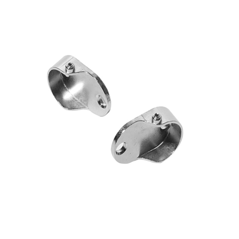 Zinc Alloy Wardrobe Rail Support Tube Holder Colset Accessories