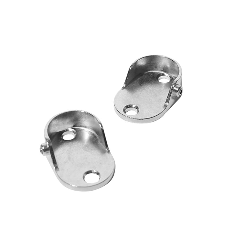 Zinc Alloy Wardrobe Rail Support Tube Holder Colset Accessories