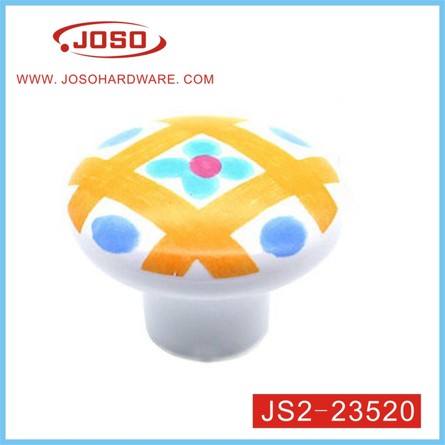 Colorful Zinc Alloy Ceramics Furniture Handle for Door and Drawer