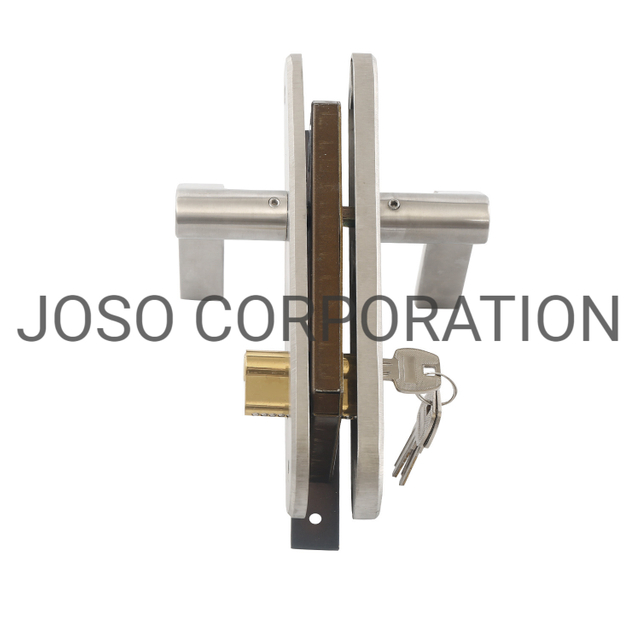 Satin Plated Door Handle Stainless Steel 304 Door Lock Door Hardware Tubular Handle Lever Lock