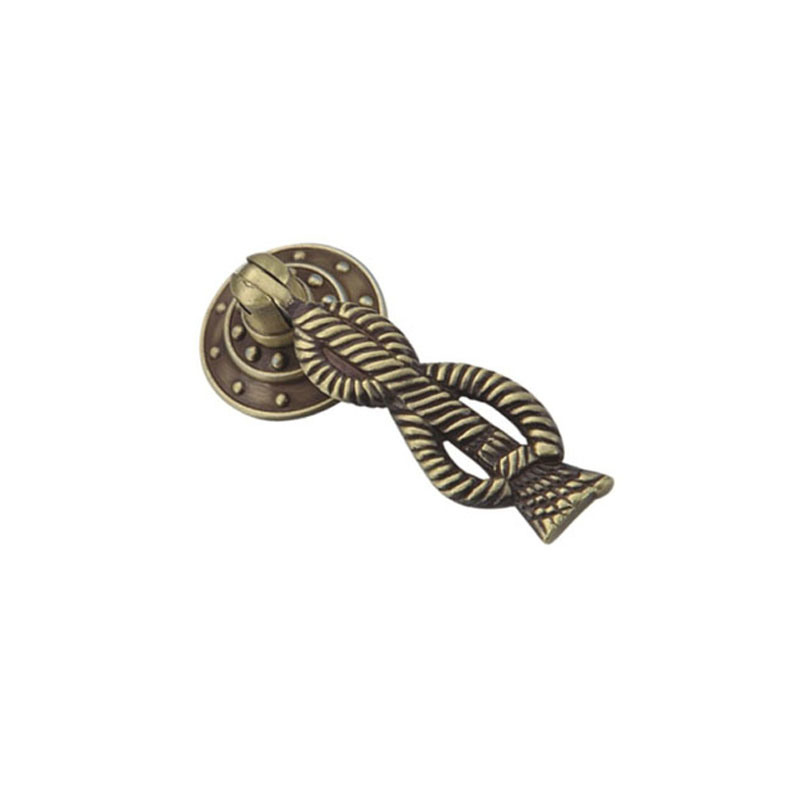 Classical European Style Zinc Alloy Antique Brass 55mm Dresser Knob Pull Handle