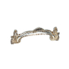 Zinc Alloy Dainty 64mm Sliver And Golden Arch Cupboard Drawer Handle