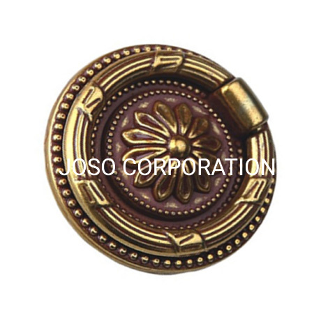 56mm Antique Brass Ring Handle Furniture Handle Furniture Hardware Zinc Alloy Handle