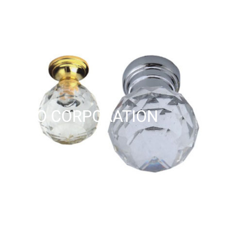 Zinc Alloy Fashion 28mm 32mm Diamond Handle Knob Closet Knob Furniture Handle
