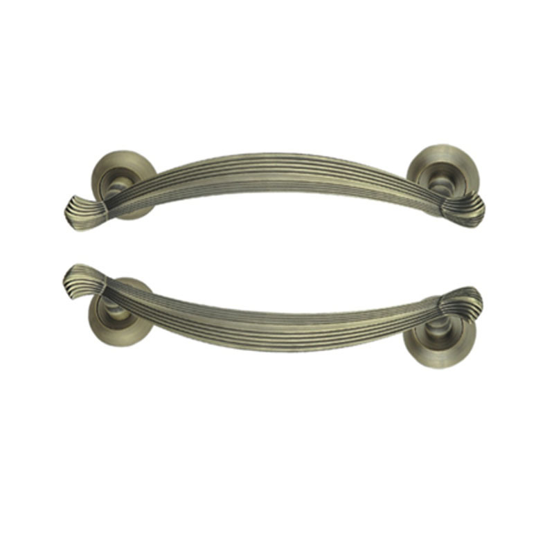 Zinc Alloy 300mm Antique Brass Domestic Door Handle Cabinet Handle