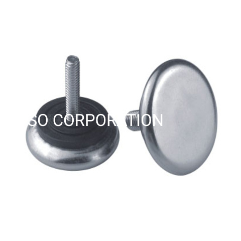 Factory Supply M8 White Metal with Plastic Adjustable Bolt Table Leg Screw