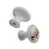 Factory Supply 34mm Zinc Alloy Ceramics Handle Chest Handle Kitchen Handle