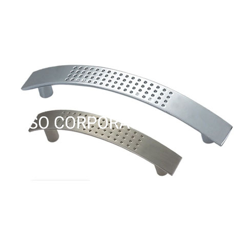 Wholesale Zinc Alloy 128mm Golden Plated Bow Dimpled Wardrobe Handle Drawer Handle