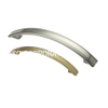 Factory Supply Zinc Alloy 96mm Brushed Golden Furniture Pull Handle Fashion Handle