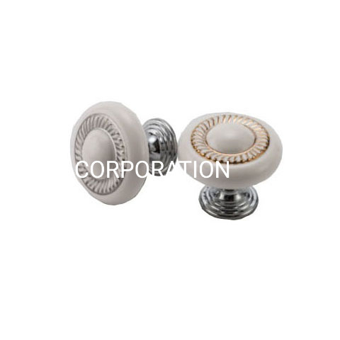European Style Zinc Alloy 35X30mm Ceramics Drawer Handle Closet Handle