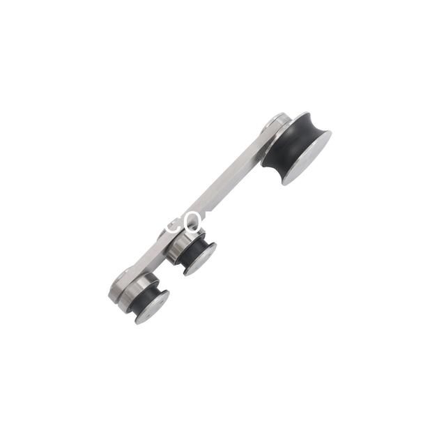Hot Sell Modern Glass Door Connector Stainless Steel Fitting Bathroom Sliding System