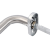 Stainless Steel 304 Tube Lever Pull Handle Round Rosette of Furniture Hardware for Glass Door