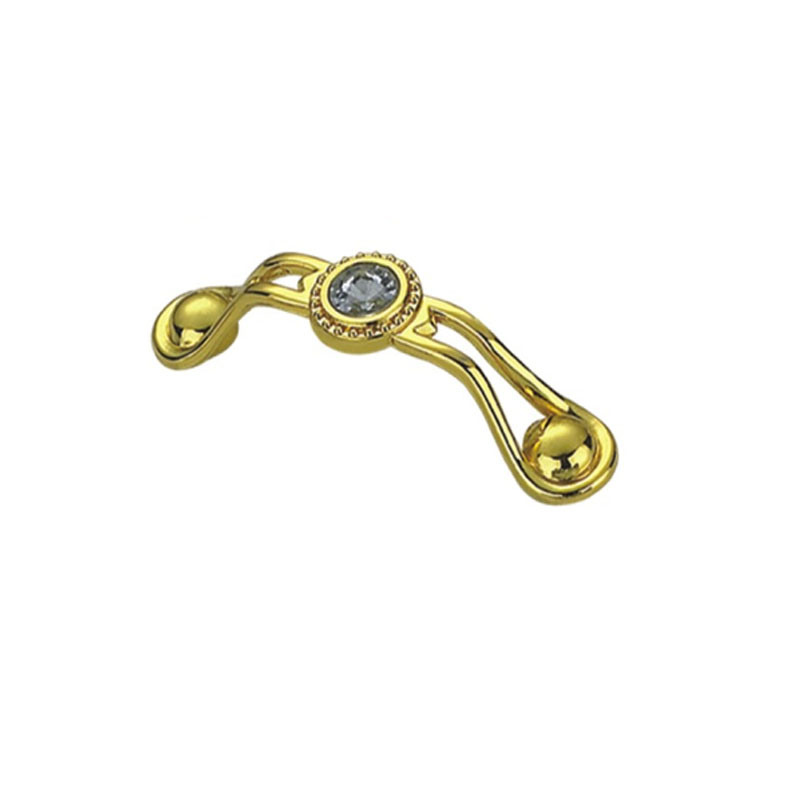 Top Sale Zinc Alloy 64mm 96mm Golden with Decoration Diamond Handle