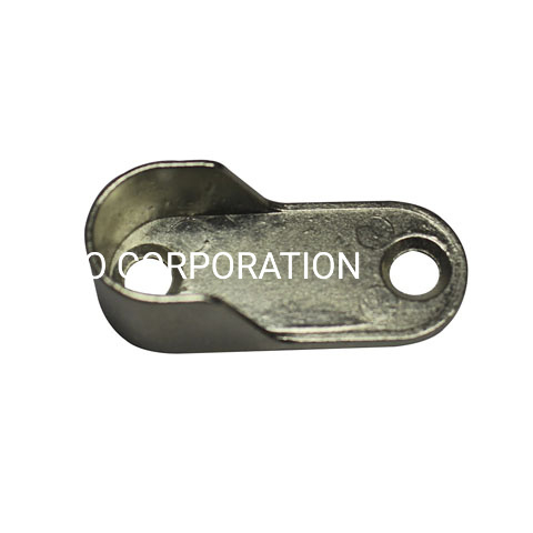 Popular Zinc Alloy Nickle Plated Wardrobe Home Clothes Rod Support Bracket Connector