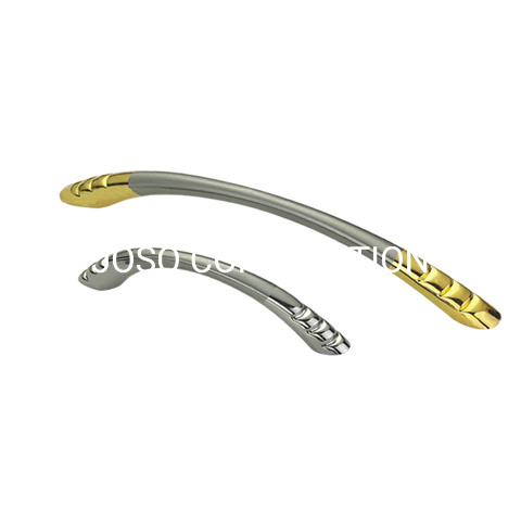 Hot Sale Zinc Alloy Golden and Brushed Pull Handle Cabinet Handle