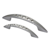 Factory Supply Zinc Alloy Middle Empty Bow Shaped 64mm Wardrobe Handle