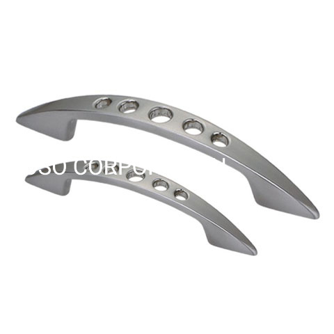 Factory Supply Zinc Alloy Middle Empty Bow Shaped 64mm Wardrobe Handle