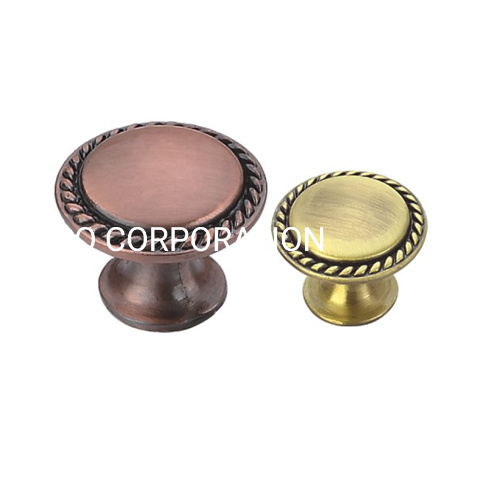 Factory Supply Zinc Alloy 28mm Classical Mushroom Handle Cabinet Handle Drawer Handle