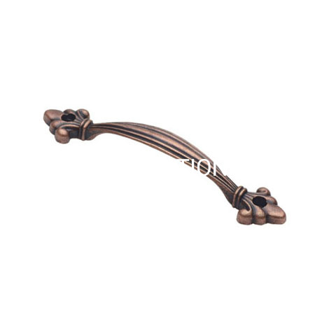 Factory Supply 120mm Classical Antique Copper Furniture Pull Handle Kitchen Door Handle