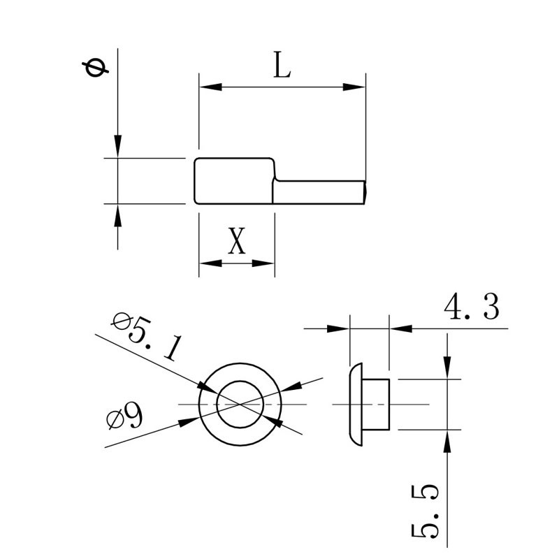 Customed Cabinet Carbon Shelf Support for Furniture