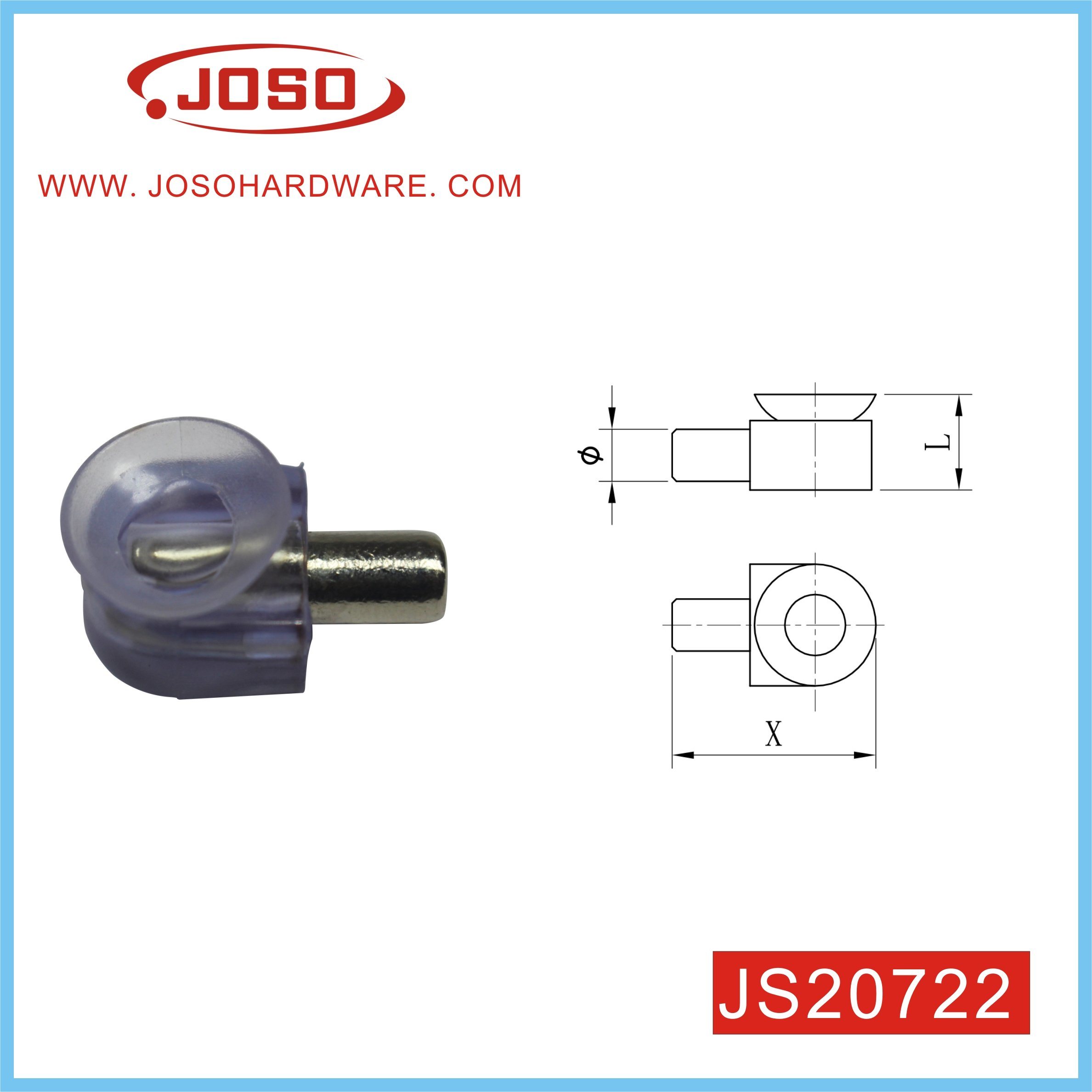 Factory Supply Furniture Parts of Hardware of Shelf Support for Wardrobe Board Connecting