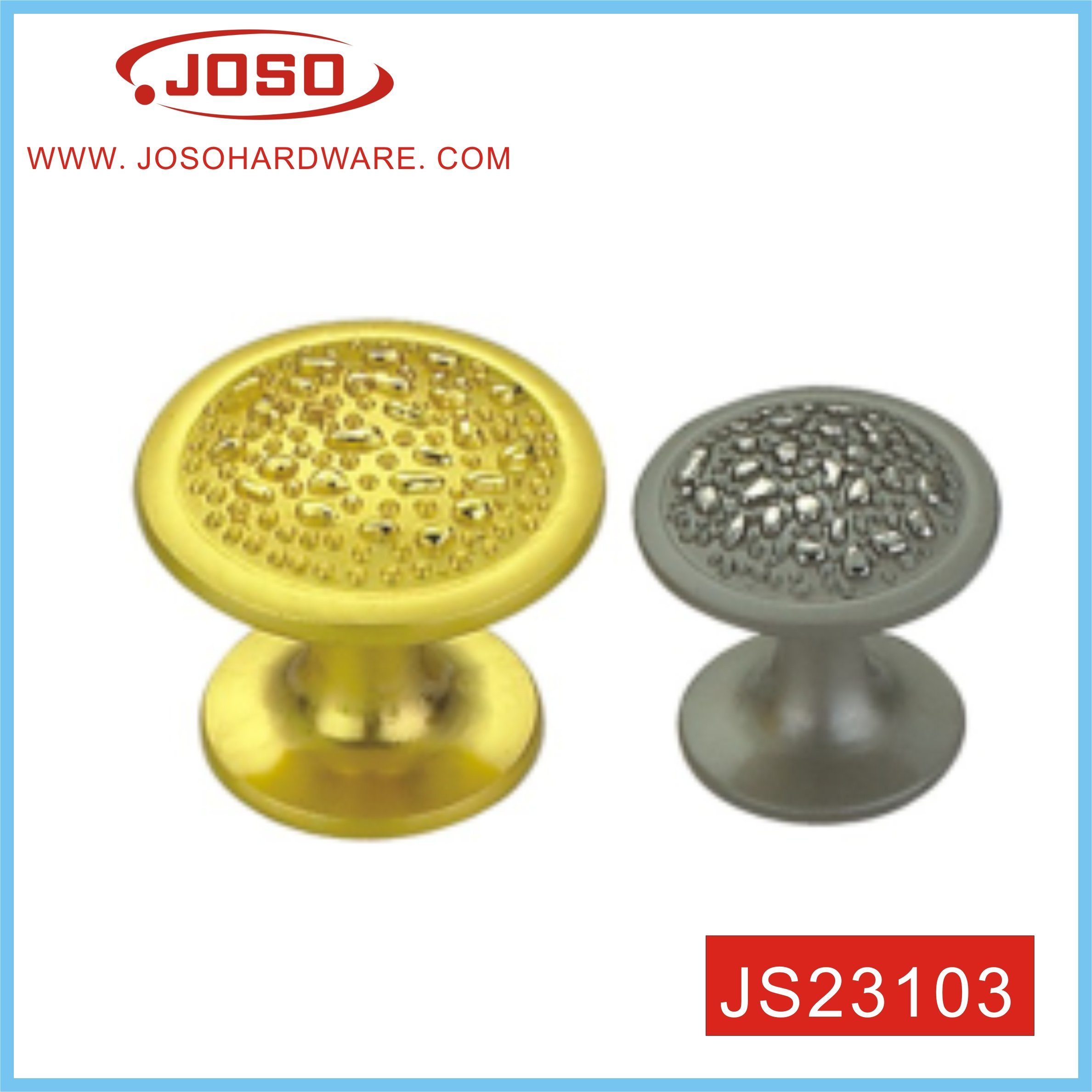 Gold and Brushed Furniture Knob for Kitchen Drawer