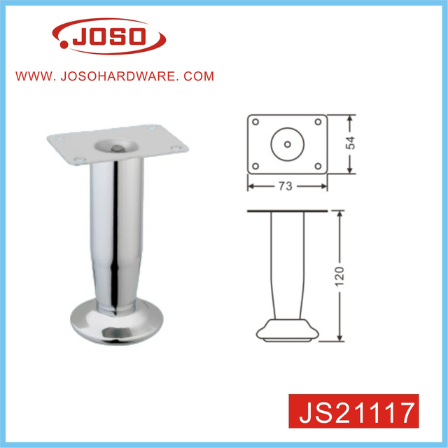 Silver Chrome Plated Cone Leg for Sofa