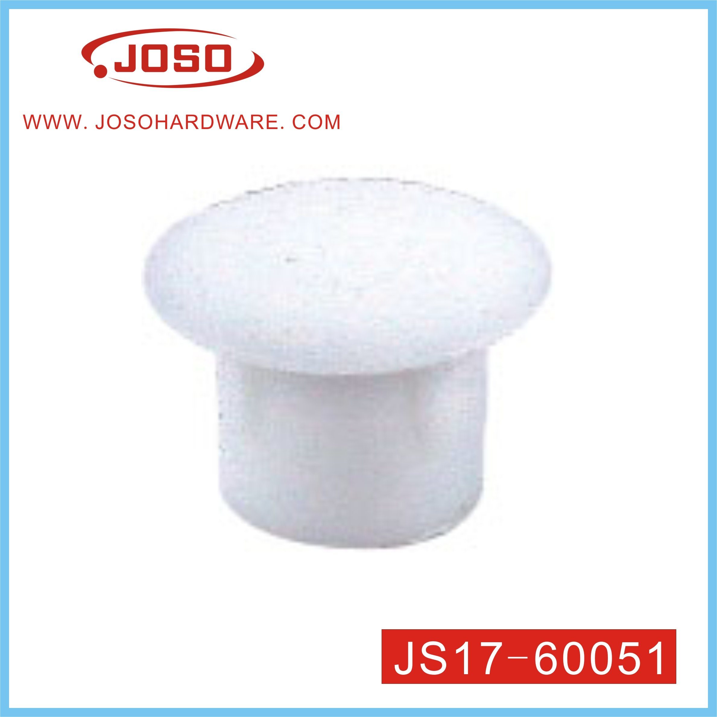 White Plastic Mushroom Bolt Cap of Furniture Hardware for Sofa Leg