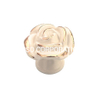 White Golden Flower Style Zinc Alloy Handle Furniture Handle Furniture Knob